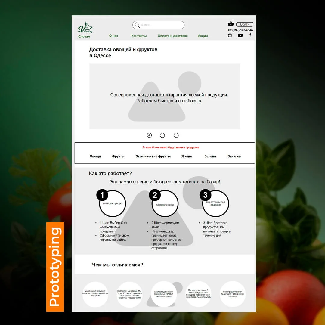 Case for website development in Odessa - before Website creation Odessa case