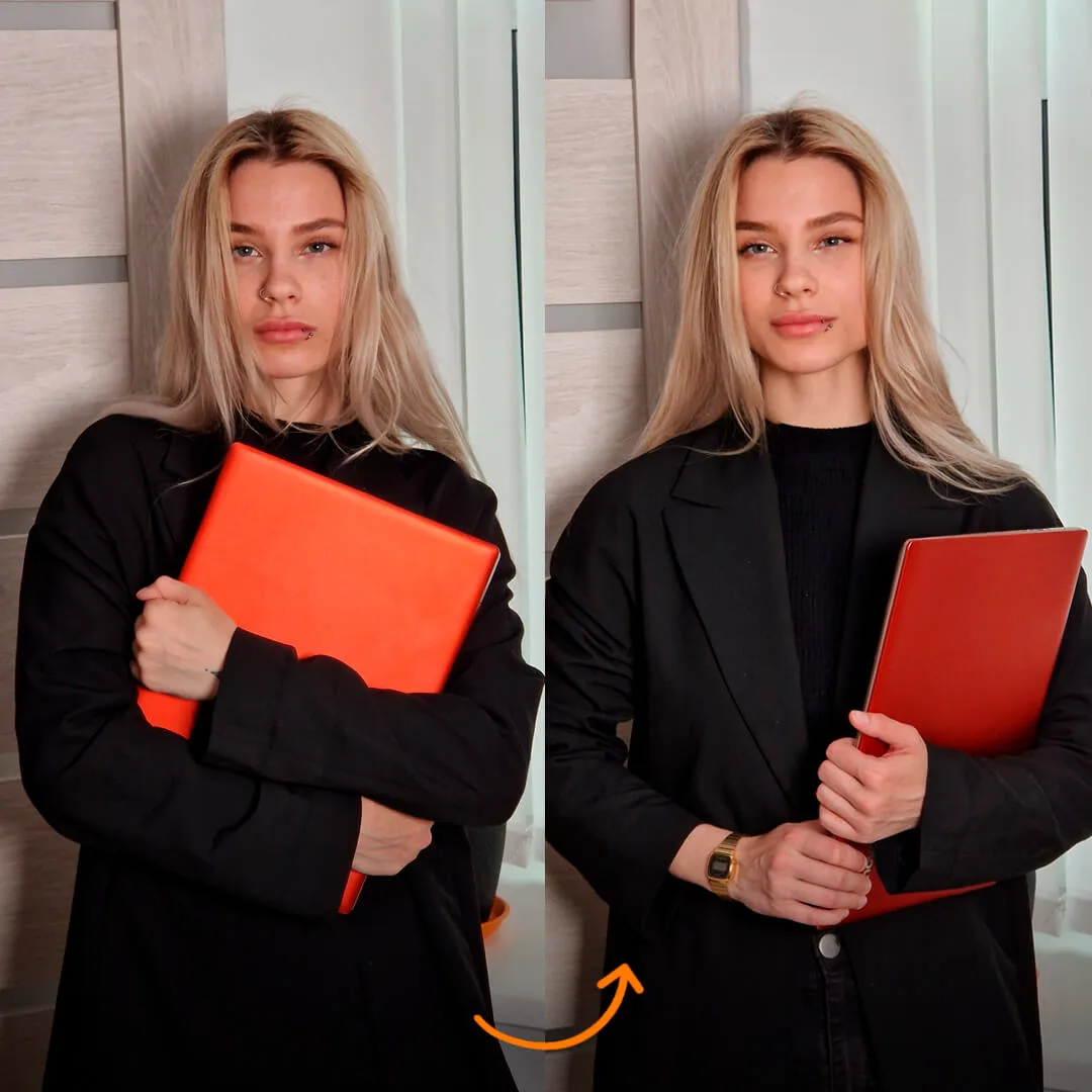 Уверенно на доклад - идея для фото девушке Фотопозирование на работе - Уверенно на доклад