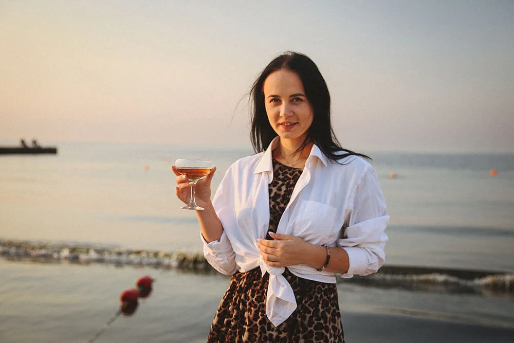 Рассвет с блоггерами на берегу моря