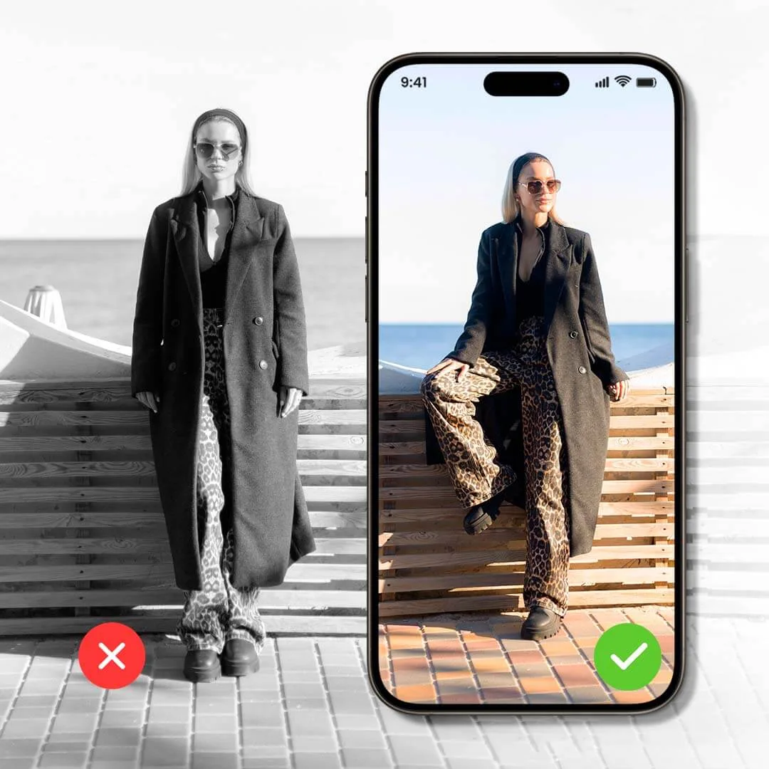 Пози для прогулянкової фотосесії