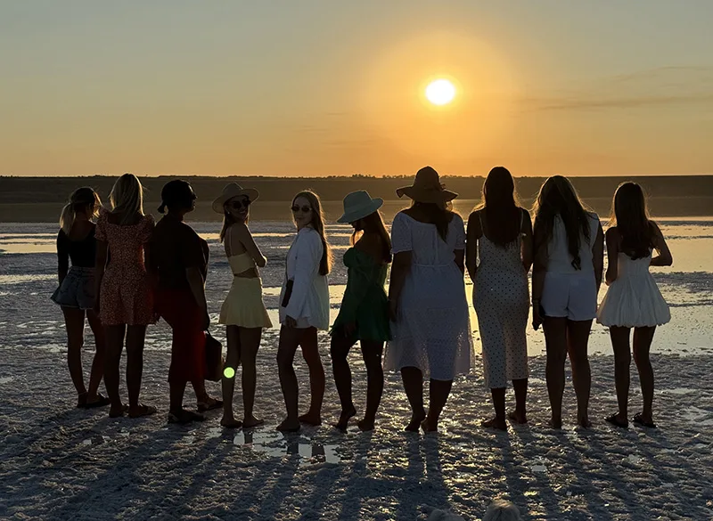 Закат на Куяльницком лимане