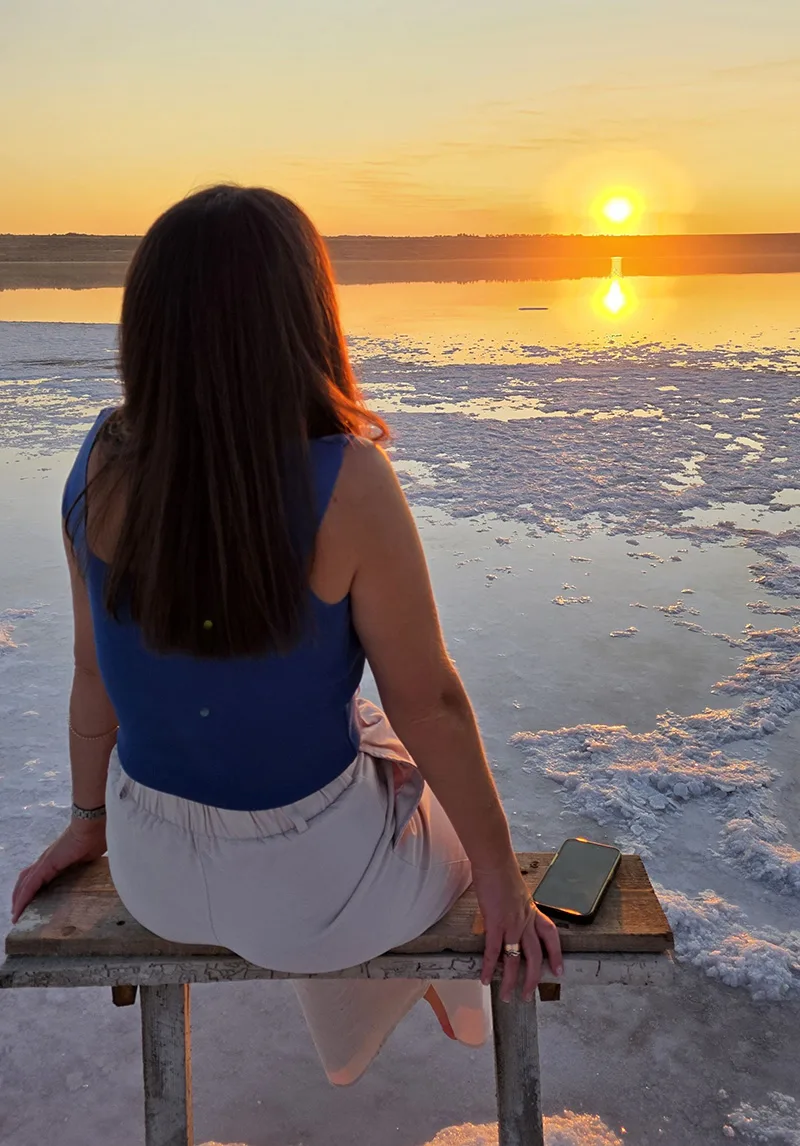 Закат на Куяльницком лимане