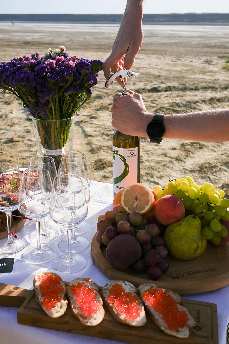 Закат на Куяльницком лимане